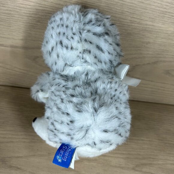 Shining Stars Plush Owl Stuffed Animal With Star Patch & Silver Bow - Picture 4 of 6